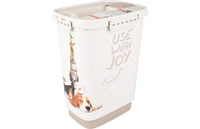 Voerton June Rechthoekig Taupe & Wit 8,4l