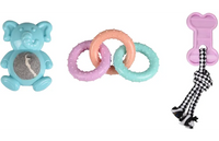 Speelgoed Puppy Loekie Olifant & Been & Ring Meerkleurig
