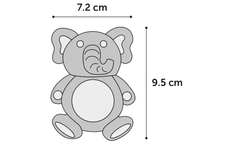 Speelgoed Puppy Loekie Olifant & Been & Ring Meerkleurig