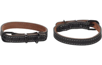 Halsband Montana Zwart Zacht Leder