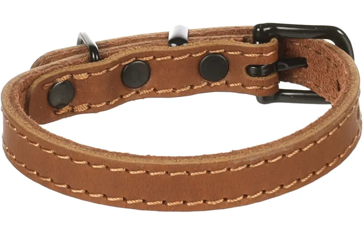 Halsband Montana Cognac Zacht Leder