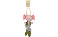 Speelgoed Puppy Britty Olifant met touw Groen 43cm