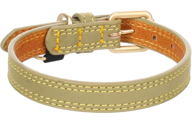 Halsband Virginia  Leder XS/S 24-30cm 15mm Meerkleurig