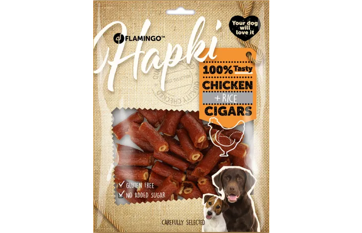 Snack Hapki Sigaar met kip & rijst