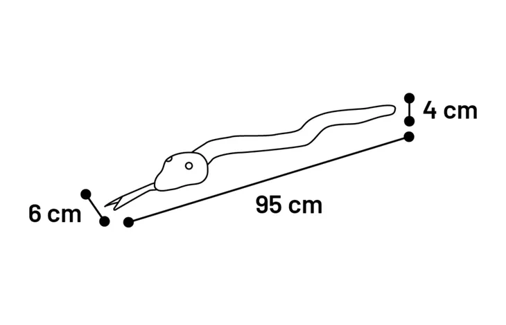 Speelgoed Flocco Slang & Touw Geweven Groen 95cm