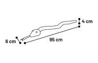 Speelgoed Flocco Slang & Touw Geweven Groen 95cm
