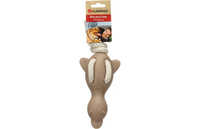 Speelgoed Wilga Eend met touw Bruin 27cm