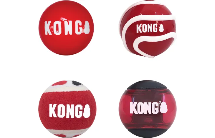 Kong® Speelgoed Signature Bal M 4 st