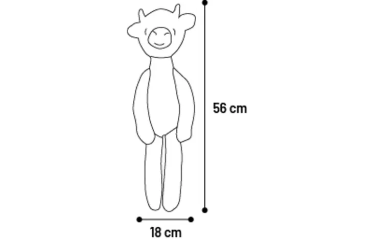 Speelgoed Bulla Stier Bruin Pluche 56cm