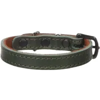 Halsband Montana Groen Zacht Leder