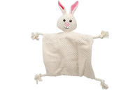 Akra Knuffeldoek & Konijn met touw Wit