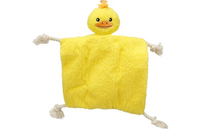 Akra Knuffeldoek & Eend met touw Geel