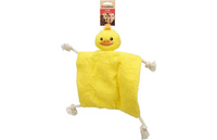Akra Knuffeldoek & Eend met touw Geel