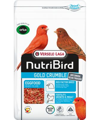 NutriBird Gold Crumble Roodfactorige Vogels eivoer 1kg