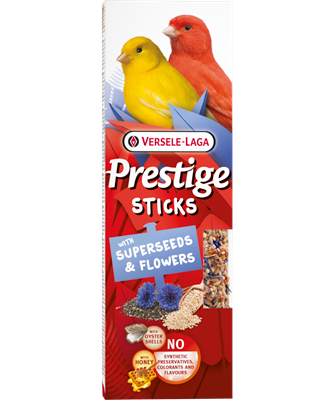 Prestige Sticks Kanaries met Superzaden & Bloemen 2x30g
