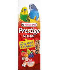 Prestige Sticks Kleine Parkieten met Gemengd Fruit & Bloemen 2x30g