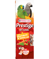 Prestige Sticks Papegaaien met Groenten & Paardenbloem 2x70g