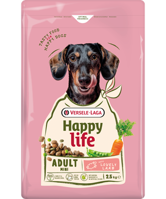 Happy Life Adult Mini met Lam 2.5 kg