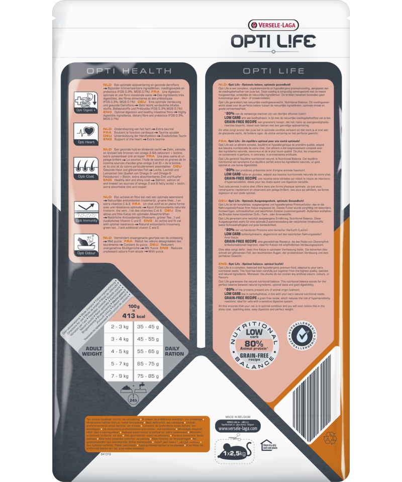 Opti Life Adult Sensitive Salmon