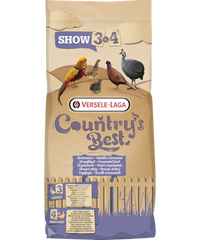 Country's Best SHOW 4 pellet voor fazanten, patrijzen, parelhoenen, kwartels en sierhoenders 20kg
