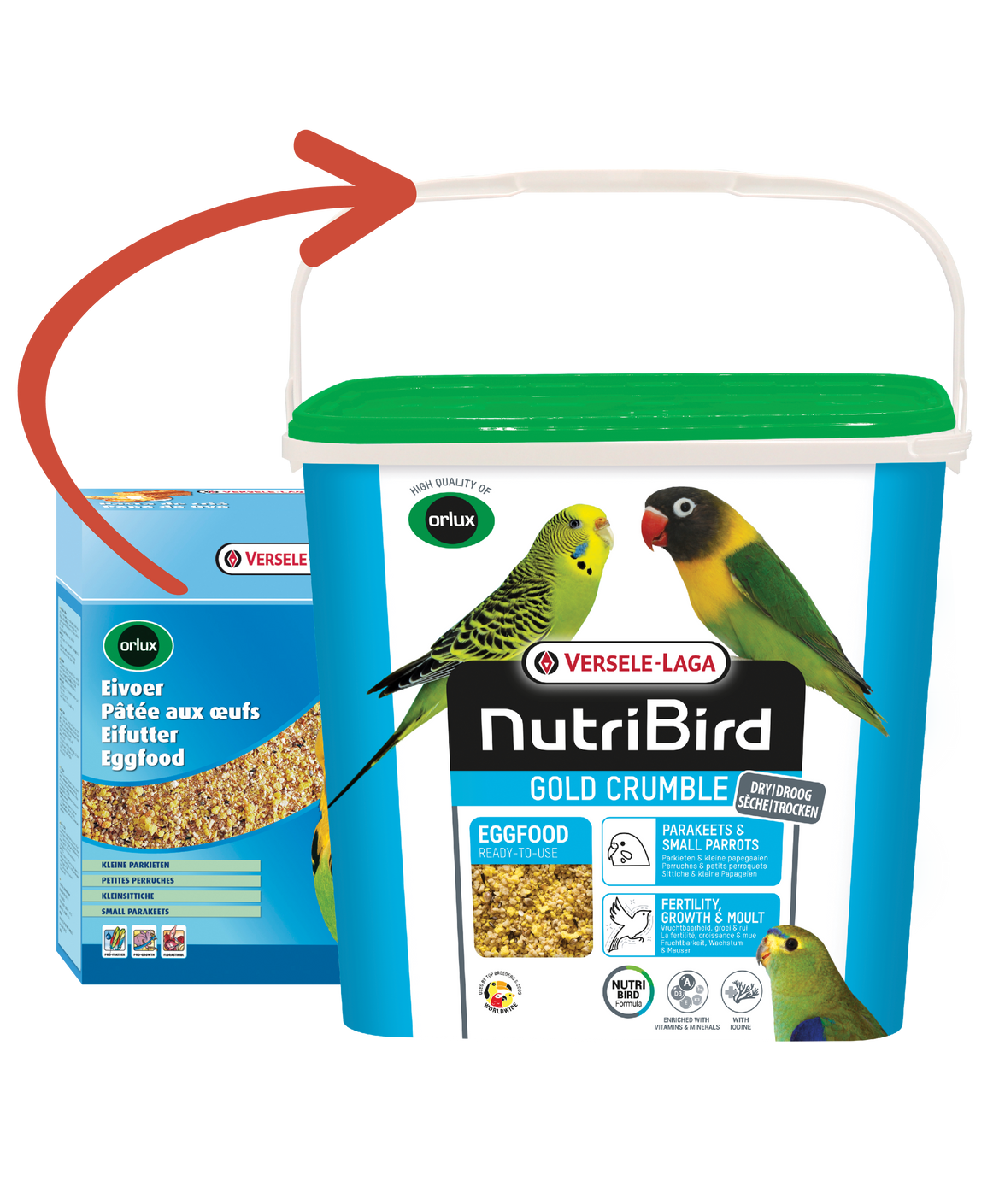 NutriBird Gold Crumble Parkieten & Kleine Papegaaien eivoer