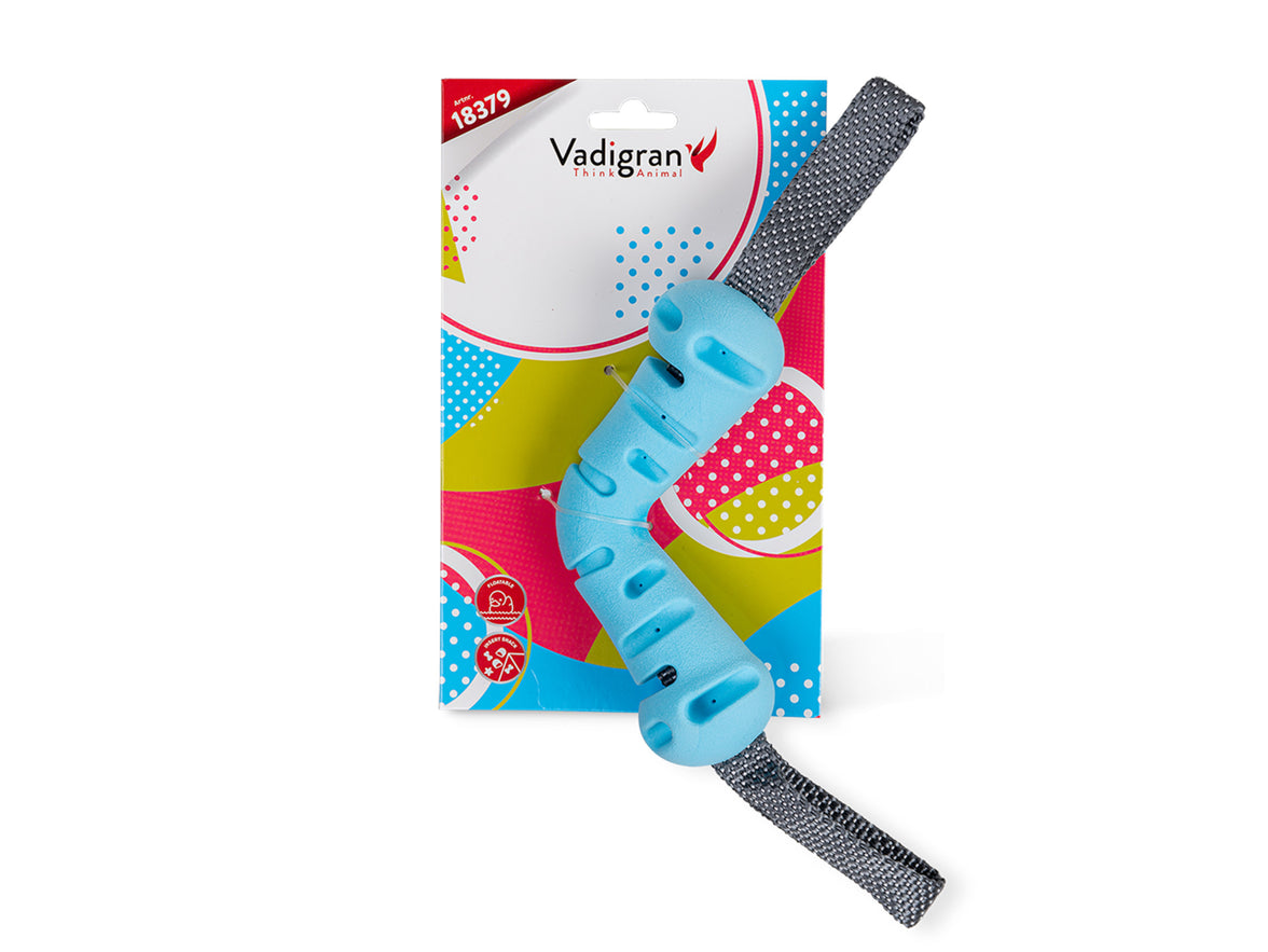 Jouet snack pour chien TPR jouet à rapporter bleu 30cm