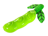 Speelgoed hond TPR groene boon 20.5cm met geluid