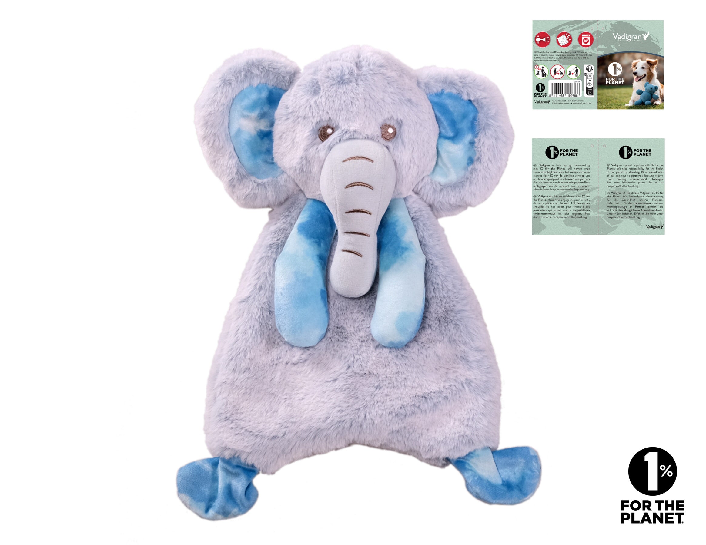 Plush Crinkie Soft Elephant 33cm