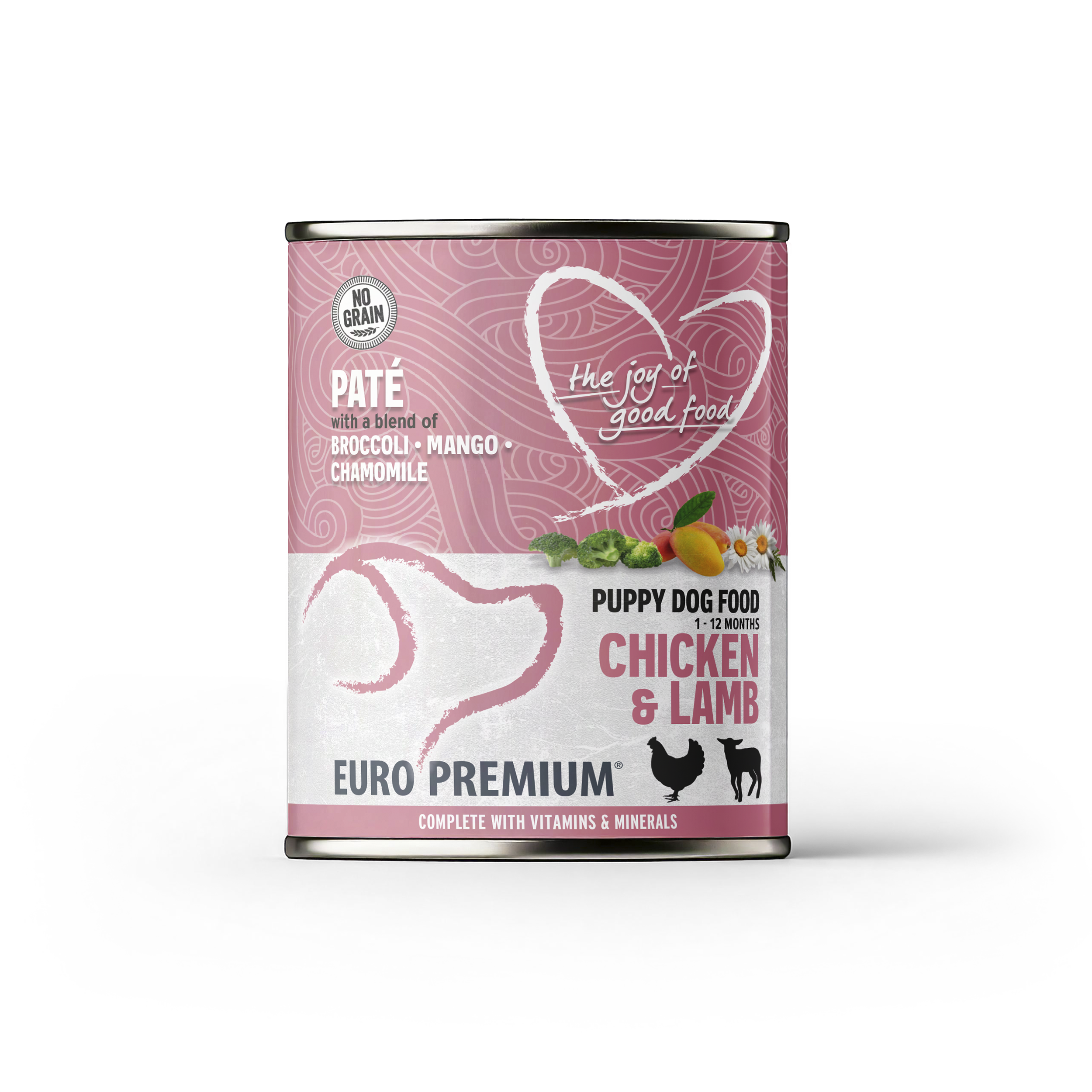Pate Puppy Kip&Lam geen granen 400g