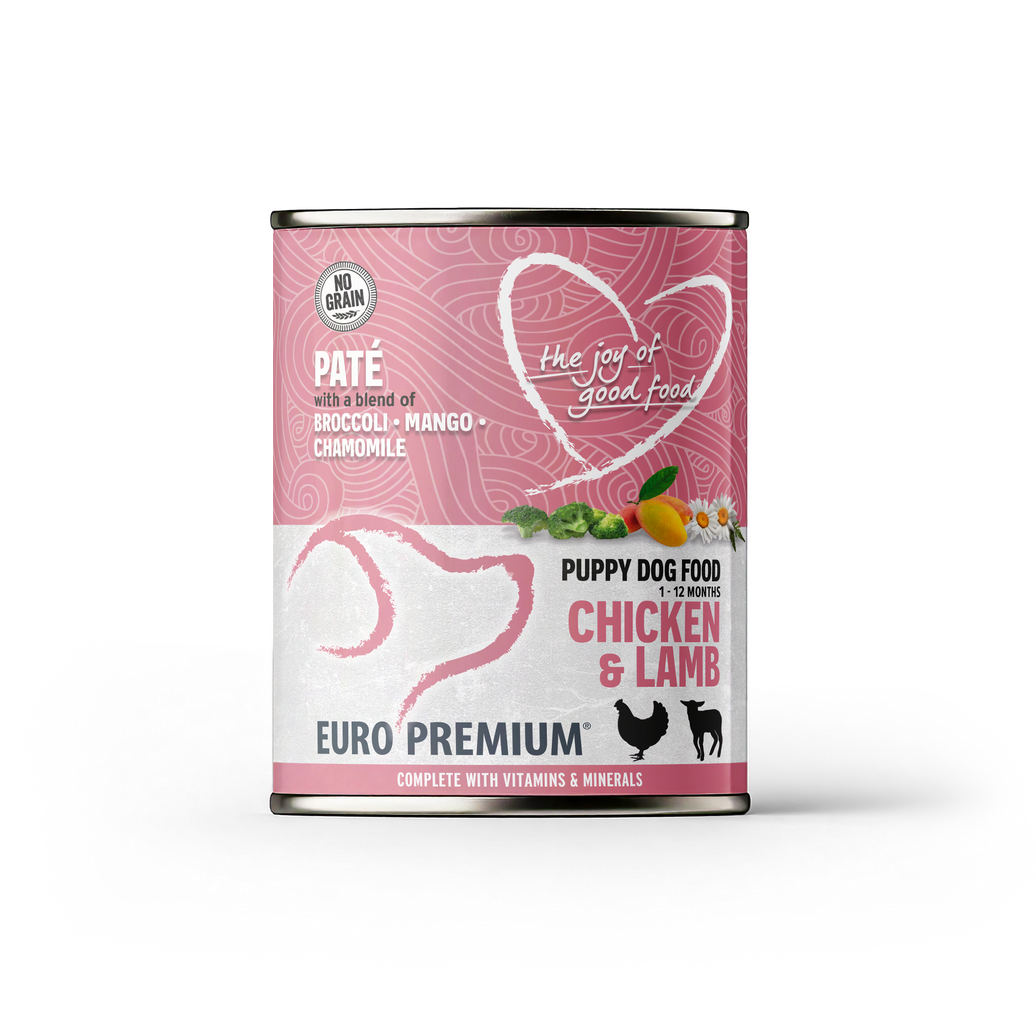 Pate Puppy Kip&Lam geen granen 400g