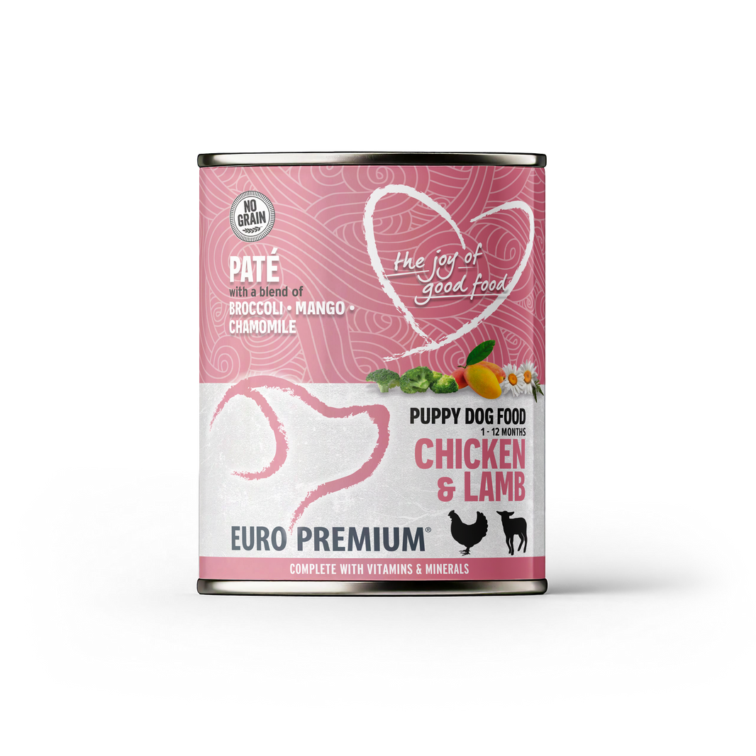 Pate Puppy Kip&Lam geen granen 400g