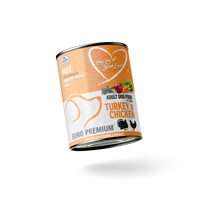 Pate Adult Kalkoen&Kip geen granen 400g
