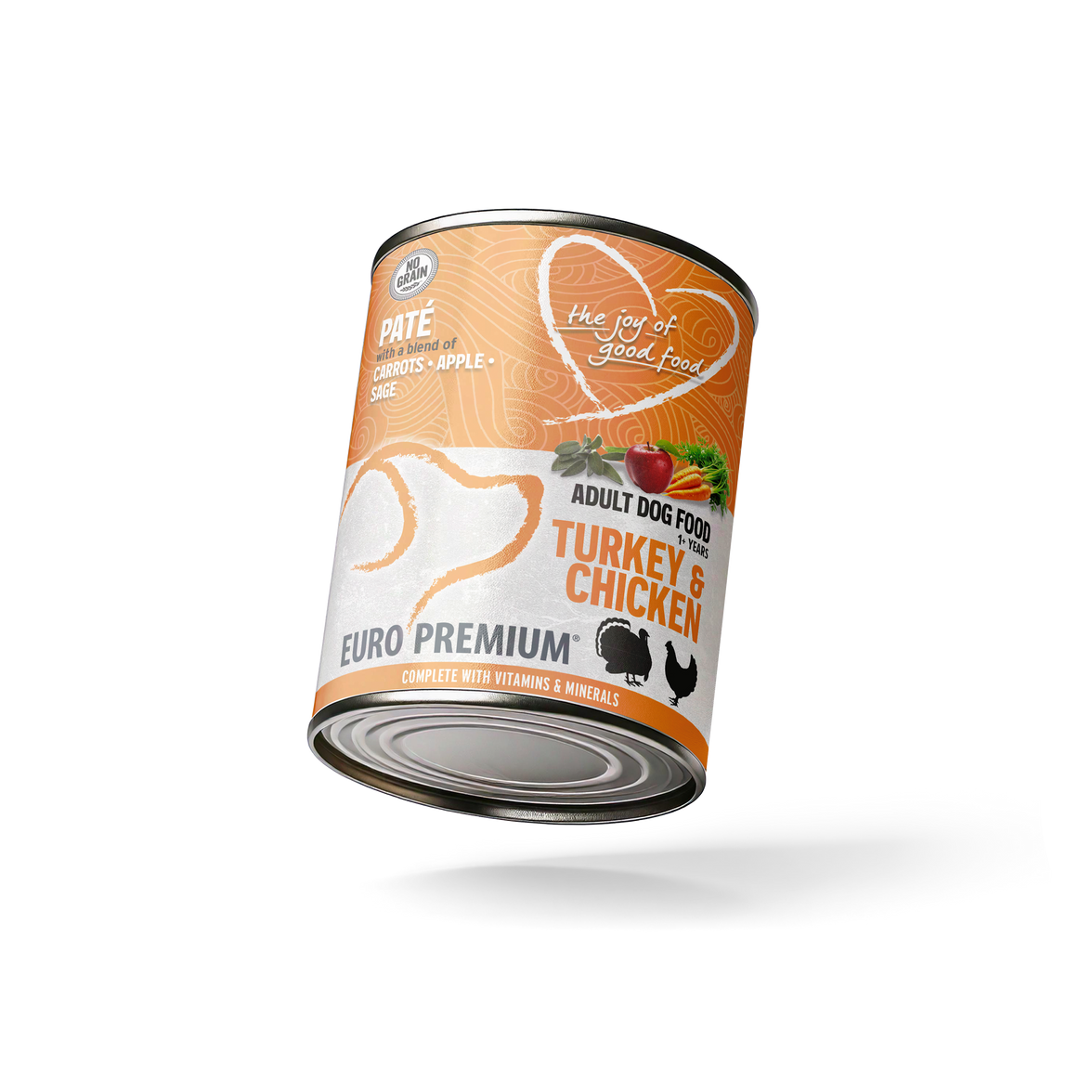 Pate Adult Kalkoen&Kip geen granen 400g