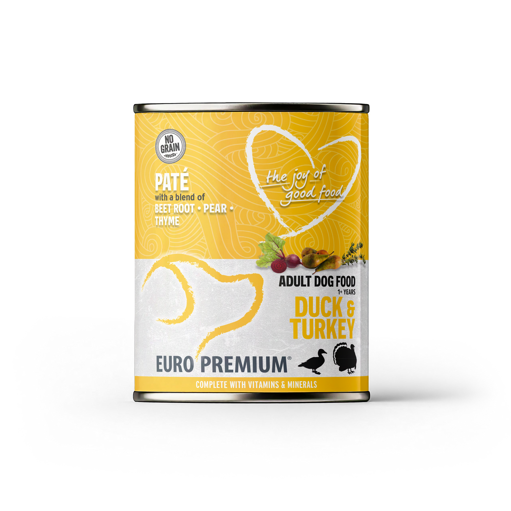 Pate Adult Eend§Kalkoen geen granen 400g