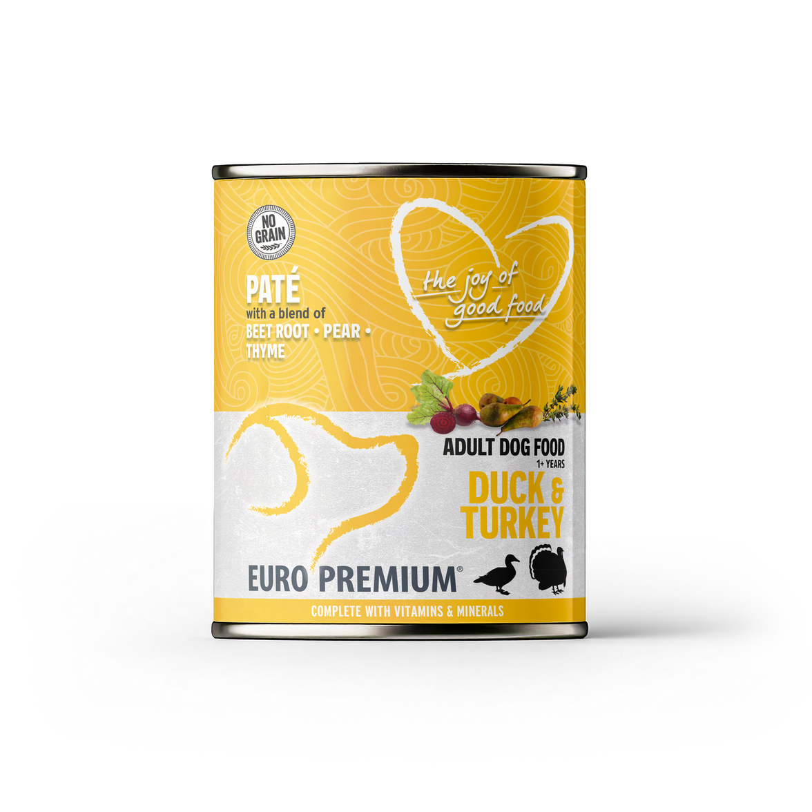 Pate Adult Eend§Kalkoen geen granen 400g