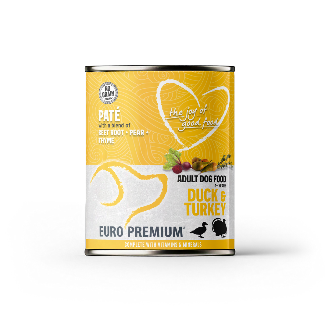 Pate Adult Eend§Kalkoen geen granen 400g