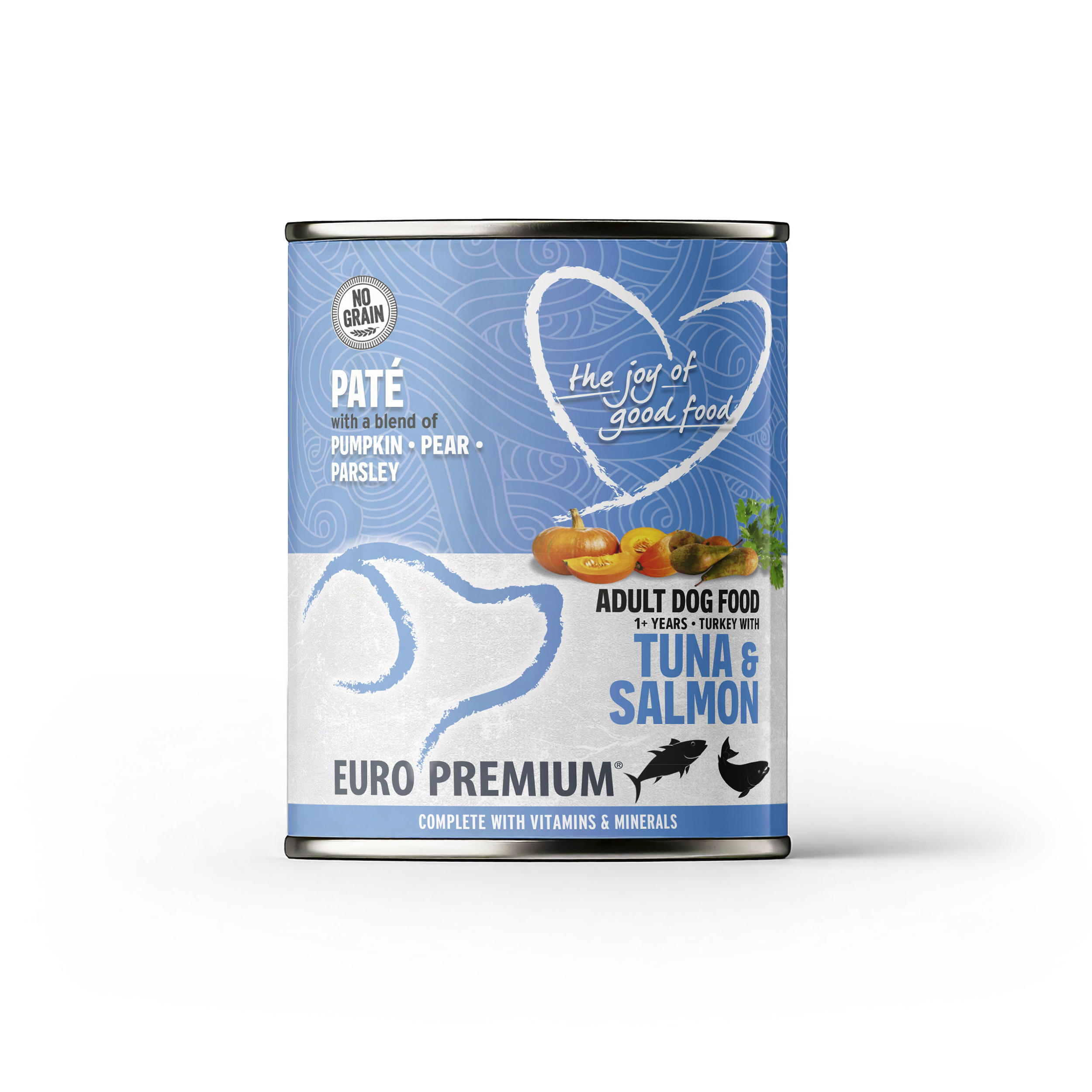 Pate Adult Kalkoen met Tonijn§Zalm geen granen 400g