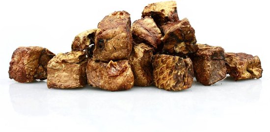 Runderlong Blokjes 2x2 cm Natuurlijke hondensnack