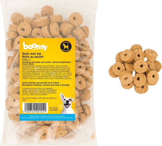 Boomy Rolls met Kip 500gr
