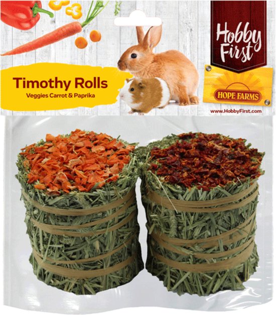 Hope Farms Timothy Rolls Wortel & Paprika 200 gr