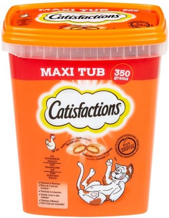 Catisfactions Snacks tube Kip 350g