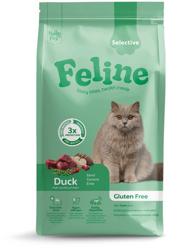Feline Sensitive Selective met Eend Glutenvrij