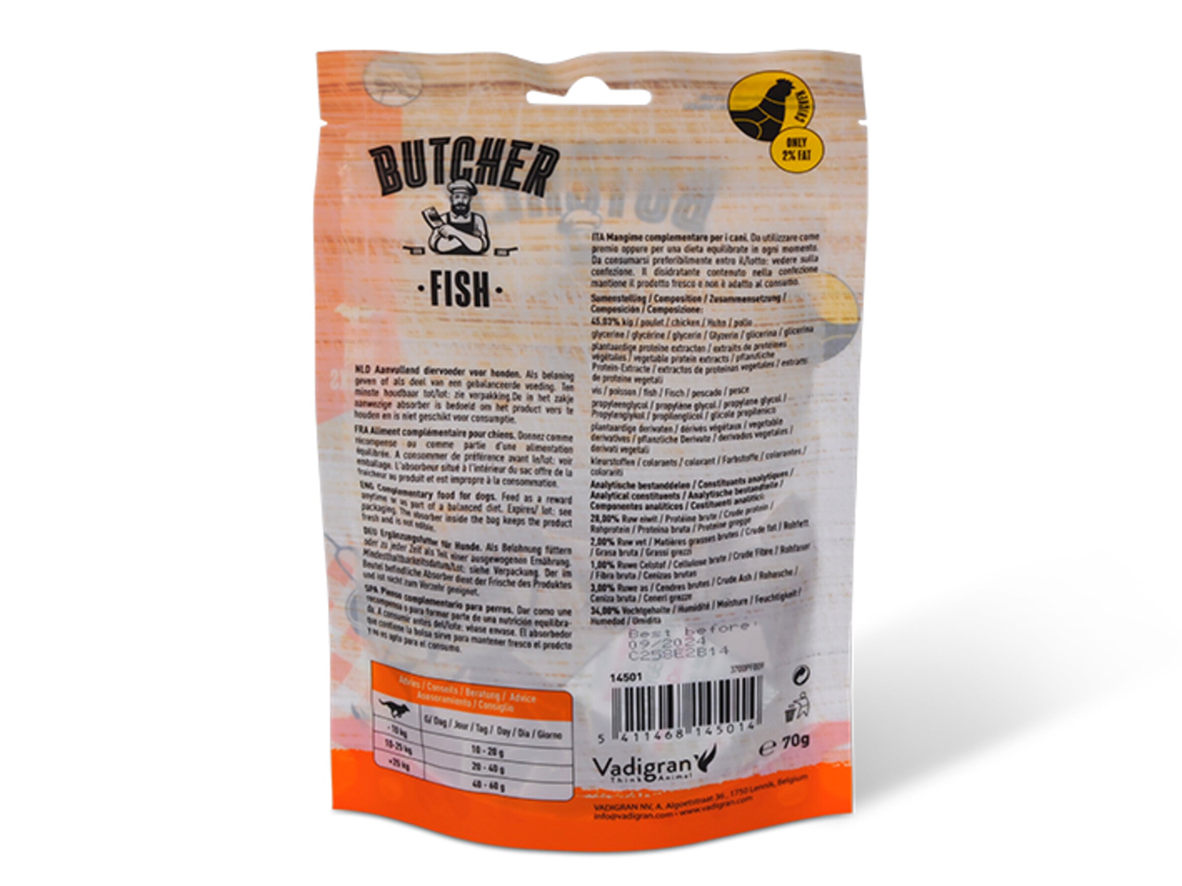 Butcher BBQ Chicken Fish 70g MINI