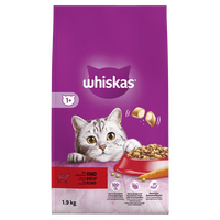 Whiskas 1+ Adult Droogvoer Rund