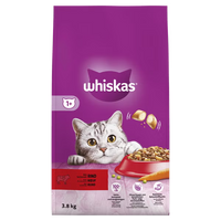 Whiskas 1+ Adult Droogvoer Rund