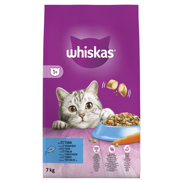 Whiskas 1+  Adult Droogvoer Tonijn