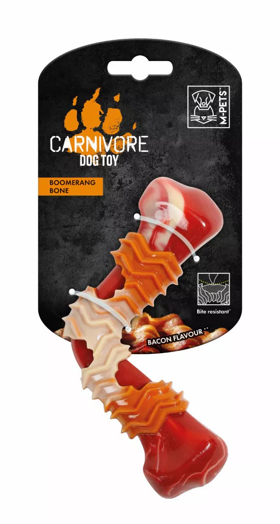 CARNIVORE hondenspeeltje Boomerang L been - baconsmaak