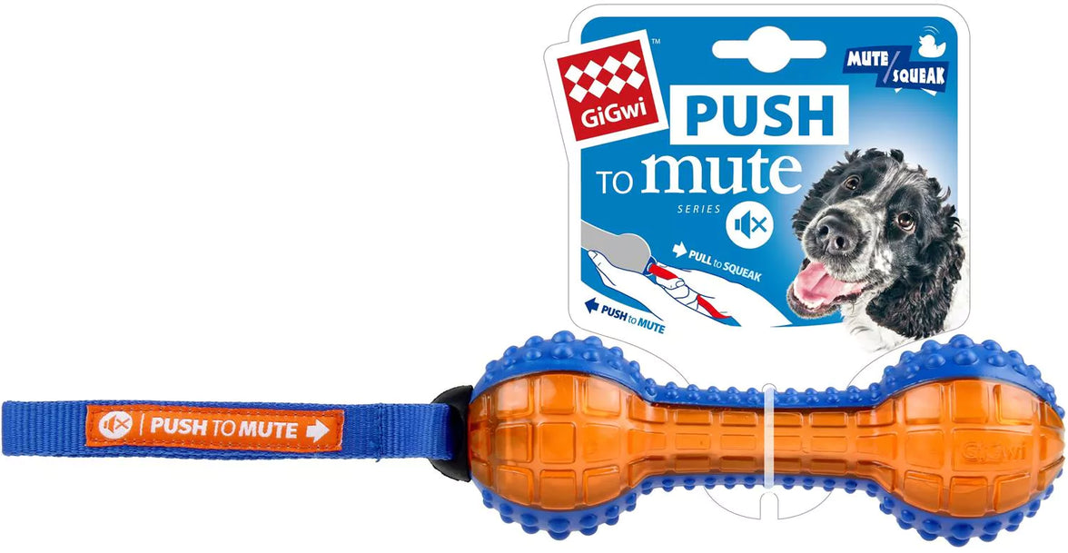 Dumbell 'Push To Mute' Blauw/Oranje