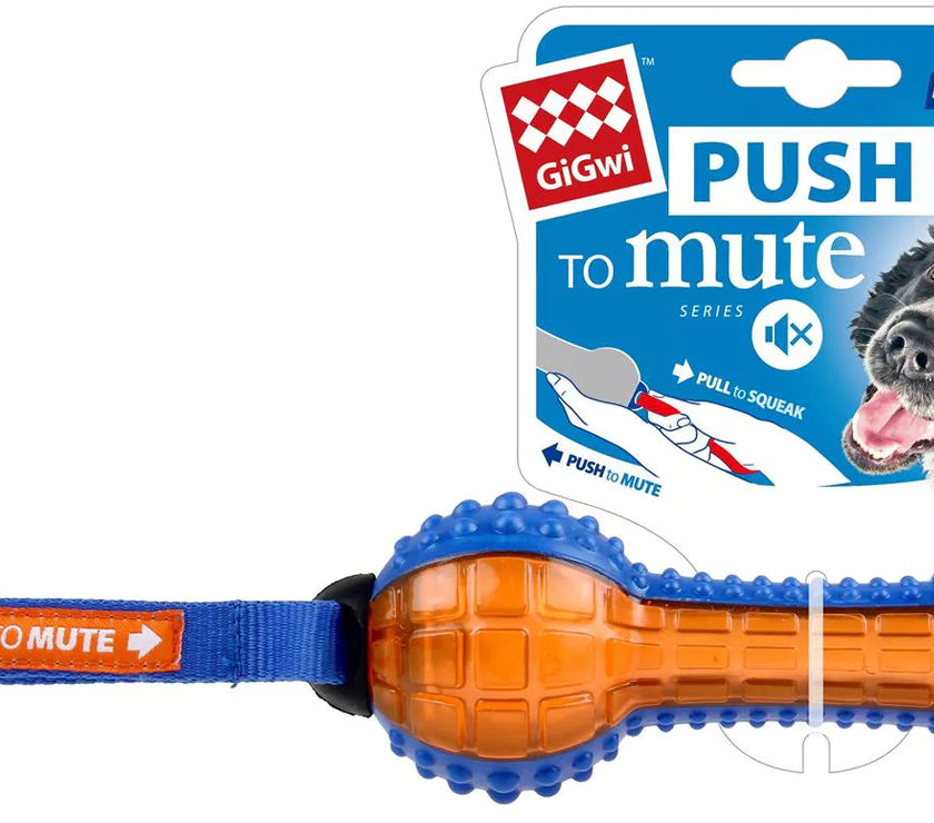 Dumbell 'Push To Mute' Blauw/Oranje