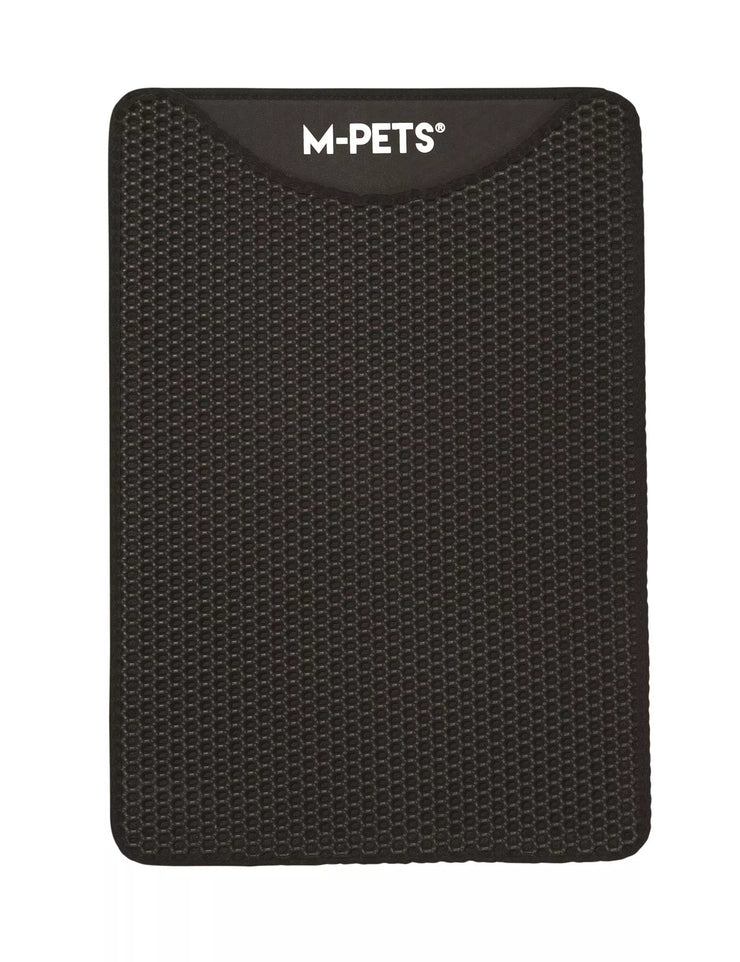 DUPLEX Mat voor kattenbak - Verticaal Zwart 45x65
